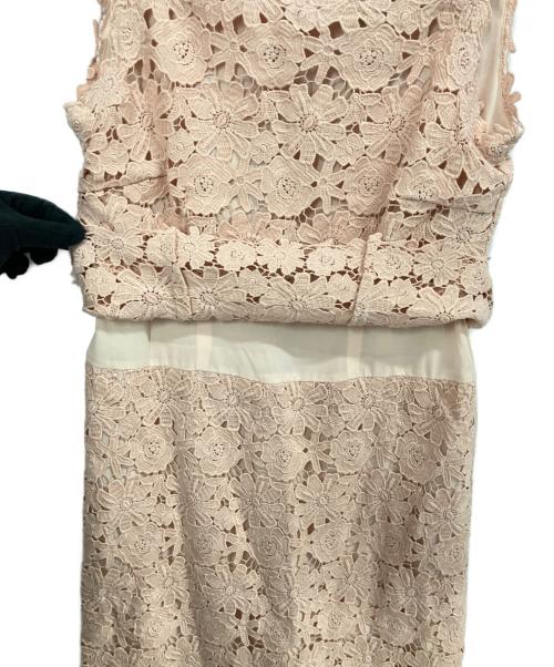 M'S GRACY（エムズグレイシー）M'S GRACY (エムズグレイシー) レース刺繍ワンピース ピンク サイズ:38の古着・服飾アイテム