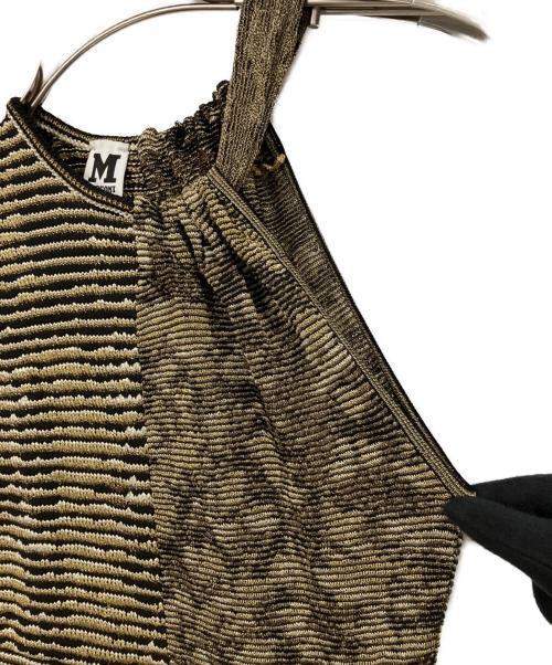 missoni（ミッソーニ）missoni (ミッソーニ) ノースリーブワンピース ブラック サイズ:40の古着・服飾アイテム