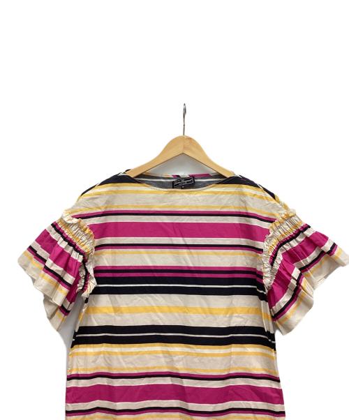 Salvatore Ferragamo（サルヴァトーレ フェラガモ）Salvatore Ferragamo (サルヴァトーレ フェラガモ) ボーダーワンピース マルチカラー サイズ:38の古着・服飾アイテム