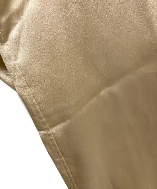 Yves Saint Laurent（イヴサンローラン）Yves Saint Laurent (イヴサンローラン) サテンシャツ ベージュ サイズ:36の古着・服飾アイテム
