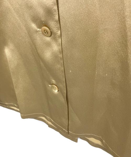 Yves Saint Laurent（イヴサンローラン）Yves Saint Laurent (イヴサンローラン) サテンシャツ ベージュ サイズ:36の古着・服飾アイテム