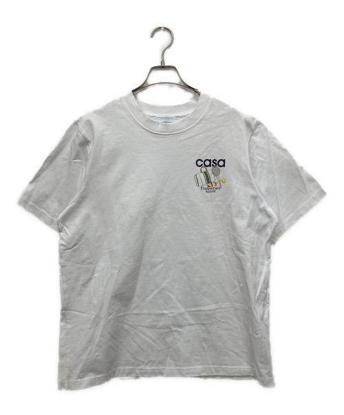 CASABLANCA（カサブランカ）CASABLANCA (カサブランカ) Equipement Sportif T-Shirt ホワイト サイズ:Lの古着・服飾アイテム