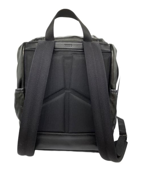 TOD'S（トッズ）TOD'S (トッズ) ラバーペブル レザーリュック ブラックの古着・服飾アイテム