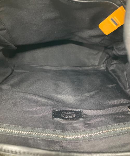 TOD'S（トッズ）TOD'S (トッズ) ラバーペブル レザーリュック ブラックの古着・服飾アイテム