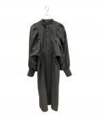 STUDIOUSステュディオス）の古着「ボリュームスリーブレイヤードライクワンピース」｜ブラウン