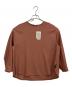 theory luxe（セオリーリュクス）の古着「ラウンドヘムTブラウス」｜ブラウン