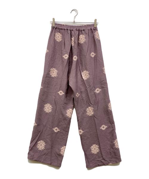 HAREKI（ハレキ）HAREKI (ハレキ) ジャガード織りパンツ パープル サイズ:-の古着・服飾アイテム