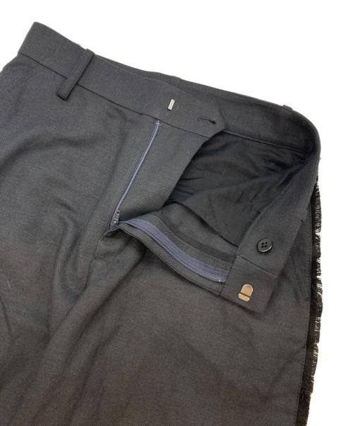 VERMEIL par iena（ヴェルメイユ パー イエナ）VERMEIL par iena (ヴェルメイユ パー イエナ) 24SS シャークスキンフリンジカーブパンツ ブラック サイズ:36の古着・服飾アイテム