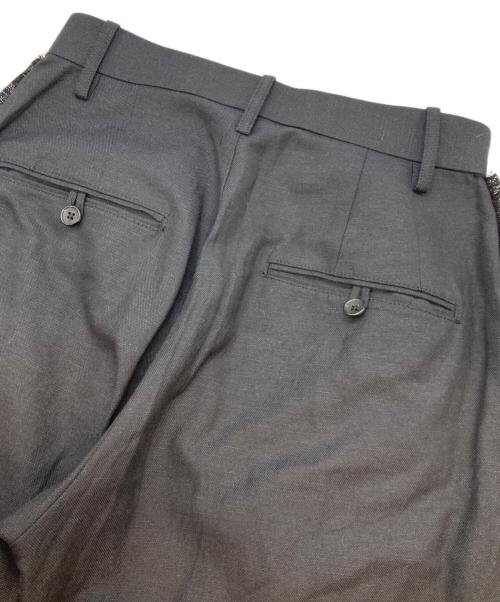 VERMEIL par iena（ヴェルメイユ パー イエナ）VERMEIL par iena (ヴェルメイユ パー イエナ) 24SS シャークスキンフリンジカーブパンツ ブラック サイズ:36の古着・服飾アイテム