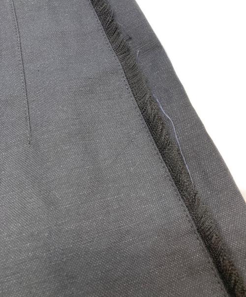 VERMEIL par iena（ヴェルメイユ パー イエナ）VERMEIL par iena (ヴェルメイユ パー イエナ) 24SS シャークスキンフリンジカーブパンツ ブラック サイズ:36の古着・服飾アイテム