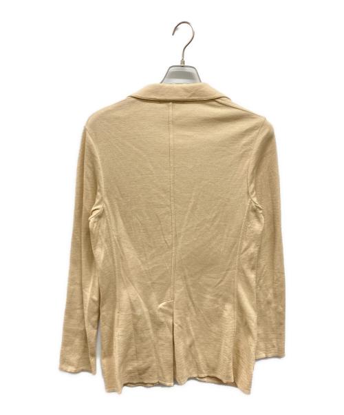 LARDINI（ラルディーニ）LARDINI (ラルディーニ) コットンニットジャケット ベージュ サイズ:XSの古着・服飾アイテム
