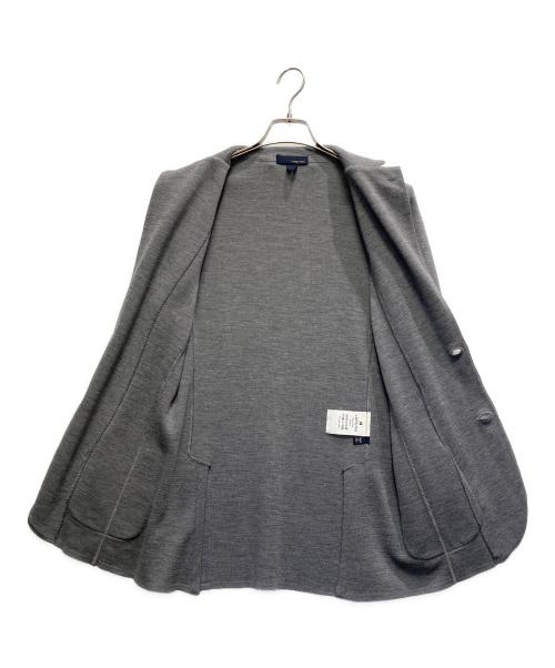 LARDINI（ラルディーニ）LARDINI (ラルディーニ) wool knitted jacket グレー サイズ:XSの古着・服飾アイテム