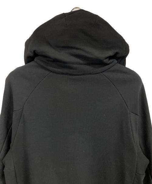 HERNO（ヘルノ）HERNO (ヘルノ) マーセライズドコットンスウェットハーフジップフーディー ブラック サイズ:44の古着・服飾アイテム