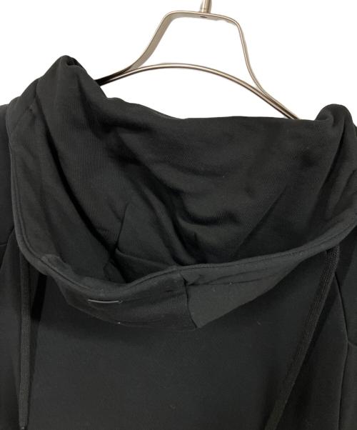 HERNO（ヘルノ）HERNO (ヘルノ) マーセライズドコットンスウェットハーフジップフーディー ブラック サイズ:44の古着・服飾アイテム