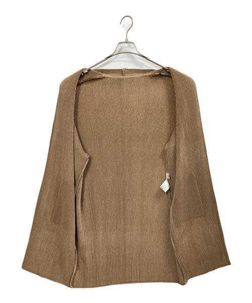 SPECCHIO（スペッチオ）SPECCHIO (スペッチオ) シャトルプリーツ スリーブロングジャケット ベージュ サイズ:40の古着・服飾アイテム