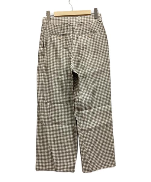 theory（セオリー）theory (セオリー) Linear Check Straight Trouser ベージュ サイズ:2 未使用品の古着・服飾アイテム