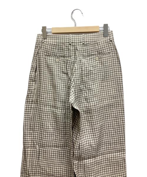 theory（セオリー）theory (セオリー) Linear Check Straight Trouser ベージュ サイズ:2 未使用品の古着・服飾アイテム