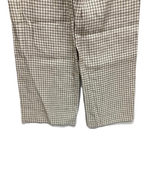 theory（セオリー）theory (セオリー) Linear Check Straight Trouser ベージュ サイズ:2 未使用品の古着・服飾アイテム