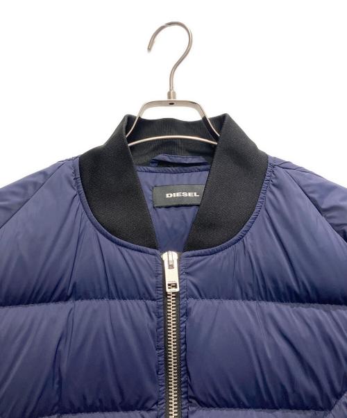 DIESEL（ディーゼル）DIESEL (ディーゼル) ダウンブルゾン ネイビー サイズ:Lの古着・服飾アイテム
