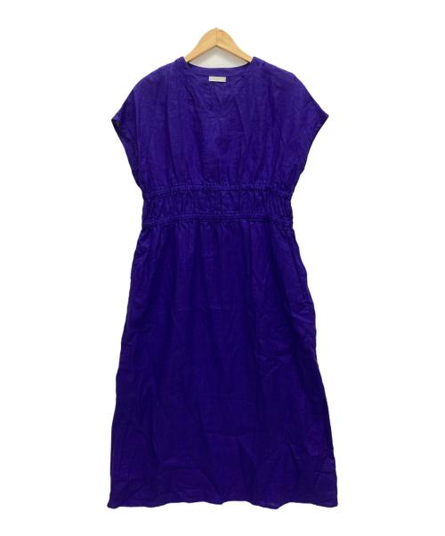fog linen work（フォグリネンワーク）fog linen work (フォグリネンワーク) キーネックワンピース ブルー サイズ:表記なしの古着・服飾アイテム