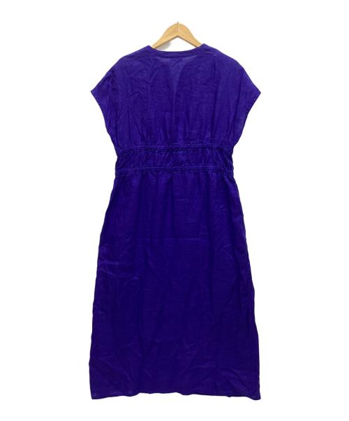 fog linen work（フォグリネンワーク）fog linen work (フォグリネンワーク) キーネックワンピース ブルー サイズ:表記なしの古着・服飾アイテム