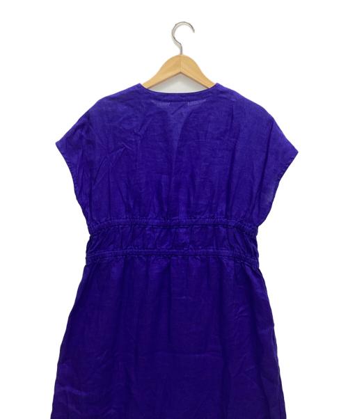 fog linen work（フォグリネンワーク）fog linen work (フォグリネンワーク) キーネックワンピース ブルー サイズ:表記なしの古着・服飾アイテム