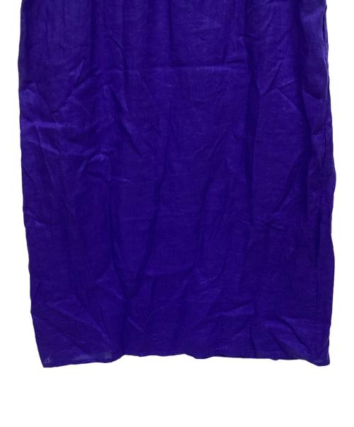 fog linen work（フォグリネンワーク）fog linen work (フォグリネンワーク) キーネックワンピース ブルー サイズ:表記なしの古着・服飾アイテム