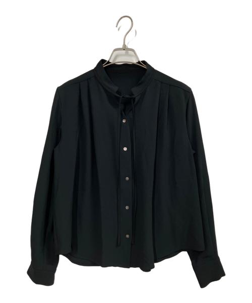 SOEJU（ソージュ）SOEJU (ソージュ) ジョーゼットリボンブラウス ブラック サイズ:Mの古着・服飾アイテム