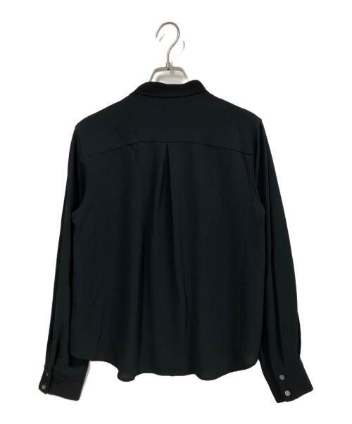 SOEJU（ソージュ）SOEJU (ソージュ) ジョーゼットリボンブラウス ブラック サイズ:Mの古着・服飾アイテム
