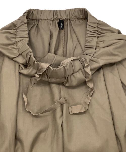 mizuiro-ind（ミズイロインド）mizuiro-ind (ミズイロインド) ワイドタック イージーパンツ ブラウン サイズ:FREEの古着・服飾アイテム