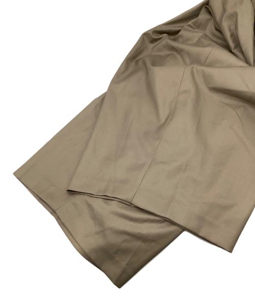 mizuiro-ind（ミズイロインド）mizuiro-ind (ミズイロインド) ワイドタック イージーパンツ ブラウン サイズ:FREEの古着・服飾アイテム