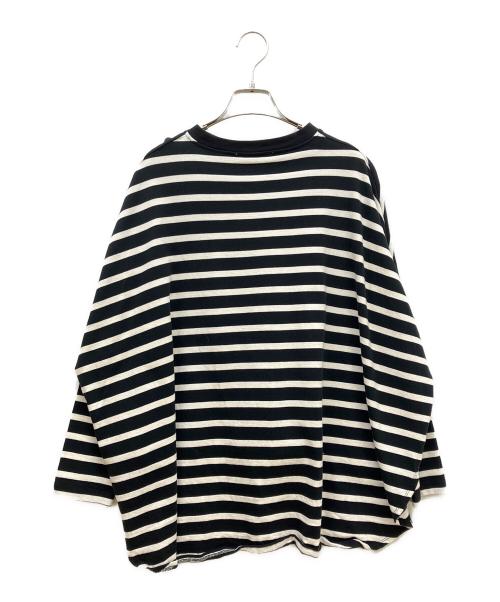 BEARDSLEY（ビアズリー）BEARDSLEY (ビアズリー) ボーダーカットソー ブラック×ホワイト サイズ:SIZE Freeの古着・服飾アイテム