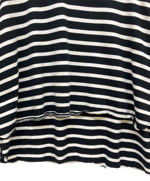 BEARDSLEY（ビアズリー）BEARDSLEY (ビアズリー) ボーダーカットソー ブラック×ホワイト サイズ:SIZE Freeの古着・服飾アイテム
