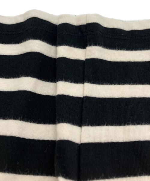 BEARDSLEY（ビアズリー）BEARDSLEY (ビアズリー) ボーダーカットソー ブラック×ホワイト サイズ:SIZE Freeの古着・服飾アイテム
