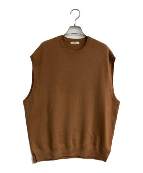 BODHI（ボーディ）BODHI (ボーディ) カシミヤハイゲージニットベスト　BD13007 ブラウン サイズ:Freeの古着・服飾アイテム