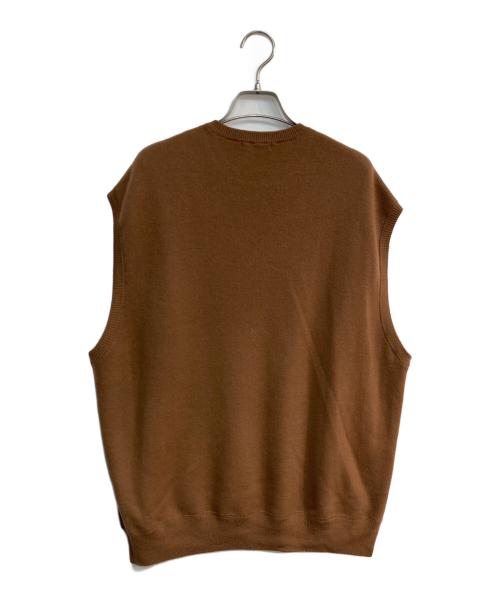 BODHI（ボーディ）BODHI (ボーディ) カシミヤハイゲージニットベスト　BD13007 ブラウン サイズ:Freeの古着・服飾アイテム