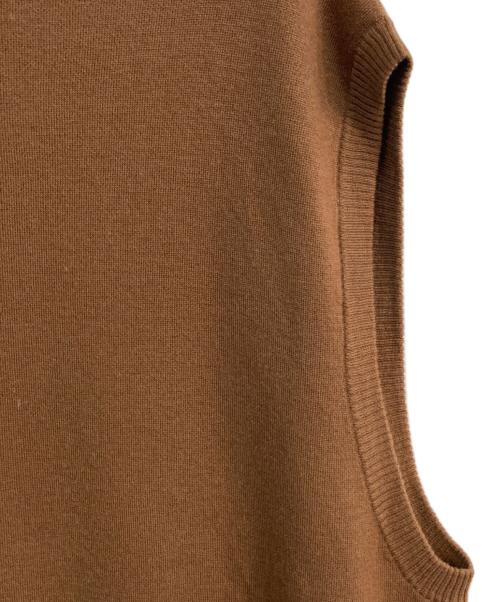 BODHI（ボーディ）BODHI (ボーディ) カシミヤハイゲージニットベスト　BD13007 ブラウン サイズ:Freeの古着・服飾アイテム