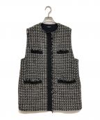 VERMEIL par ienaヴェルメイユ パー イエナ）の古着「ツイードジレ」｜ブラック