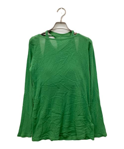 Ameri（アメリ）AMERI (アメリ) 2PIECE ORGANIC COTTON TEE グリーン サイズ:Freeの古着・服飾アイテム