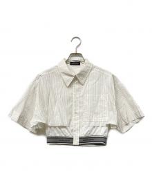 MAISON SPECIAL（メゾンスペシャル）の古着「ジャガードゴムダブルレイヤードシャツ」｜ホワイト