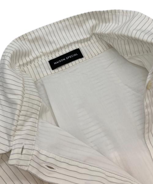 MAISON SPECIAL（メゾンスペシャル）MAISON SPECIAL (メゾンスペシャル) ジャガードゴムダブルレイヤードシャツ ホワイト サイズ:FREEの古着・服飾アイテム
