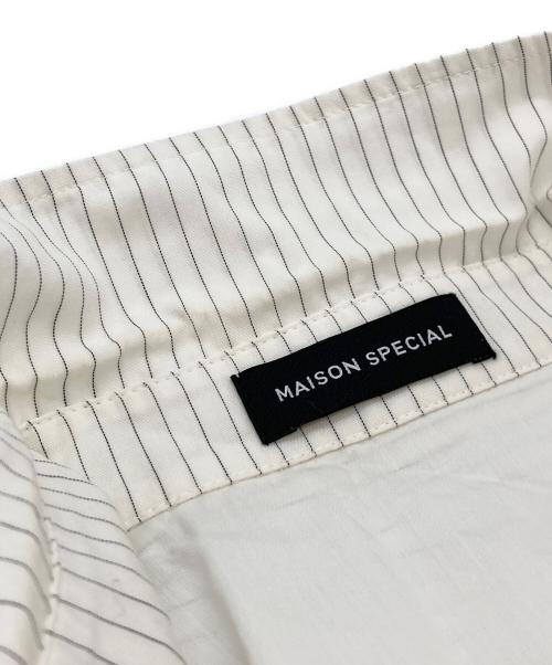 MAISON SPECIAL（メゾンスペシャル）MAISON SPECIAL (メゾンスペシャル) ジャガードゴムダブルレイヤードシャツ ホワイト サイズ:FREEの古着・服飾アイテム