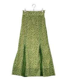 CLANE（クラネ）の古着「PLEATS FLORET SKIRT」｜グリーン