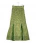 CLANE（クラネ）の古着「PLEATS FLORET SKIRT」｜グリーン