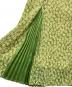 中古・古着 CLANE (クラネ) PLEATS FLORET SKIRT グリーン サイズ:1：4500円