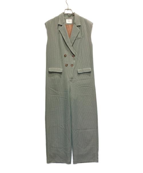 Ameri（アメリ）Ameri (アメリ) MINI CHECK JACKET ROMPERS グリーン サイズ:Mの古着・服飾アイテム