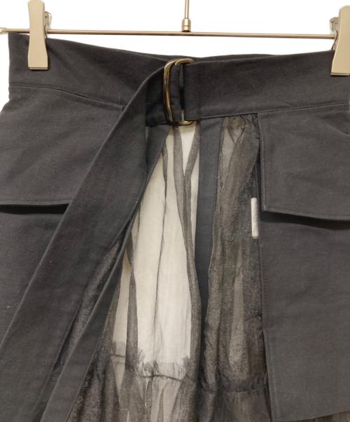 MAISON SPECIAL（メゾンスペシャル）MAISON SPECIAL (メゾンスペシャル) Tulle Tiered Belt Skirt ブラック サイズ:Freeの古着・服飾アイテム