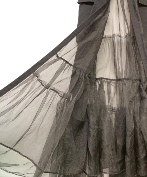 MAISON SPECIAL（メゾンスペシャル）MAISON SPECIAL (メゾンスペシャル) Tulle Tiered Belt Skirt ブラック サイズ:Freeの古着・服飾アイテム