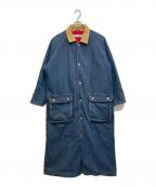 INSCRIREアンスクリア）の古着「デニムロングコート」｜インディゴ