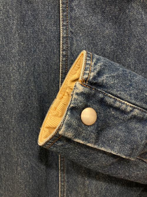 INSCRIRE（アンスクリア）INSCRIRE (アンスクリア) デニムロングコート インディゴ サイズ:表記なしの古着・服飾アイテム